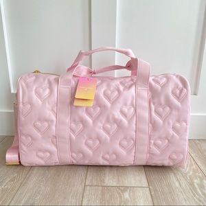 ON HAND - LAST ONE! Stoney Clover Lane Duffel Pink Hearts